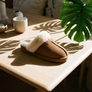 KIM Womens Sheepskin Mule Slippers
