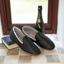 ALBERT Mens Leather Sheepskin Slippers