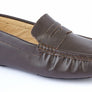 MOCASSINS EN CUIR MARRON