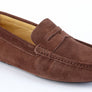 MOCASSINS EN DAIM CHOCOLAT