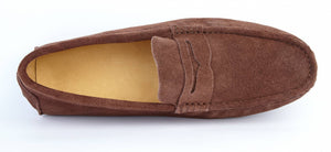 CHOCOLATE SUEDE LOAFERS