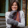 SHEEPSKIN CUFF GLOVES BROWN