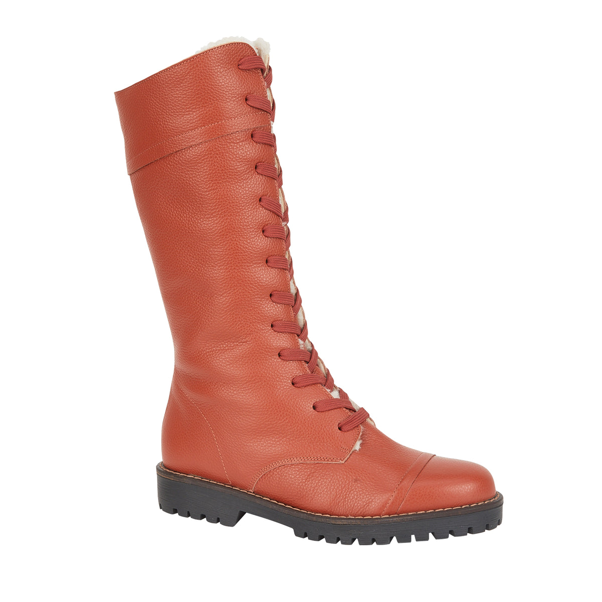 Dunkeld Tan Leather | Ladies Leather Sheepskin Boots | Drapers UK
