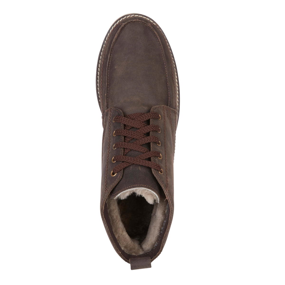 Gloucestershire | Sheepskin Slipper Boots Mens | Leather Brown | Draper