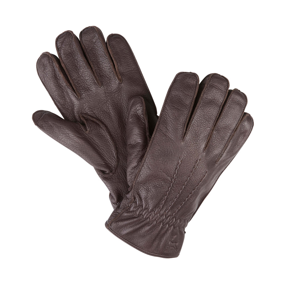 wildleder handschuhe männer Herren-Handschuhe aus Hirschleder | Braune Lederhandschuhe | Mit Kaschmir gefüttert