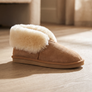 CAMILLA Damen Lammfell Bootie Hausschuhe 