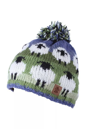 FLOCK OF SHEEP BOBBLE BEANIE