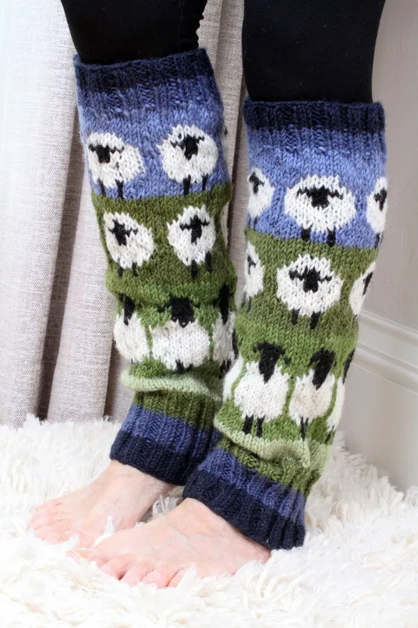 FLOCK OF SHEEP LEGWARMER