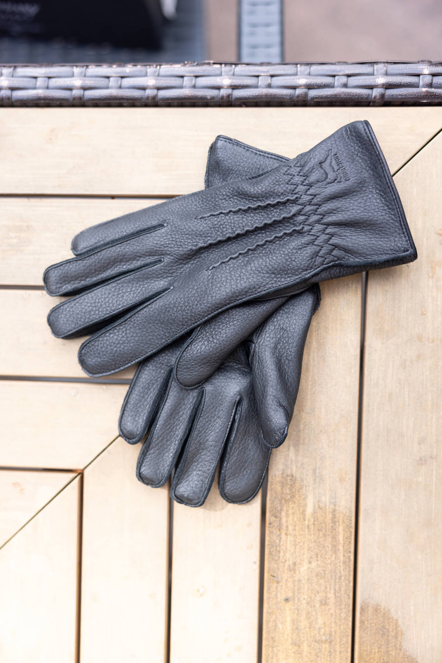 handschuh synonym Damen-Handschuhe aus Hirschleder | Schwarze Lederhandschuhe | Mit Kaschmir gefüttert