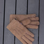 GANTS HOMME EN PEAU DE MOUTON MARRON 