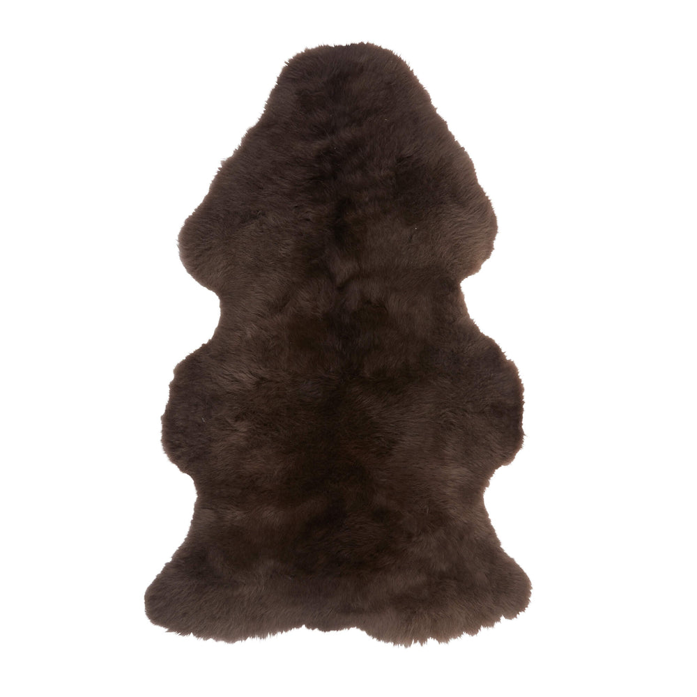 NATURAL SHEEPSKIN RUG COLOUR TEAK