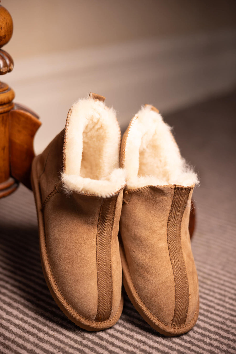 TILLY Womens Sheepskin Bootie Slippers