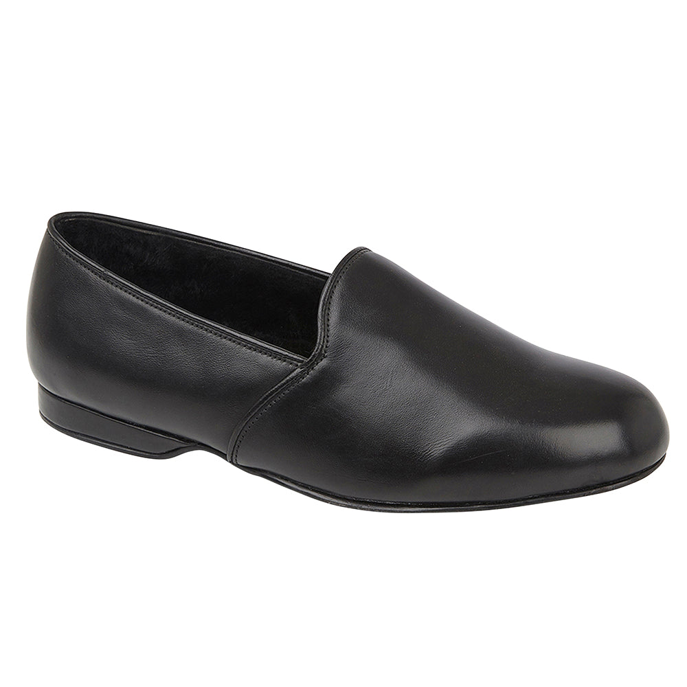 Men's Handcrafted Real Leather Slippers – Made In Italy, Comfortable & Elegant Indoor/Outdoor Shoes