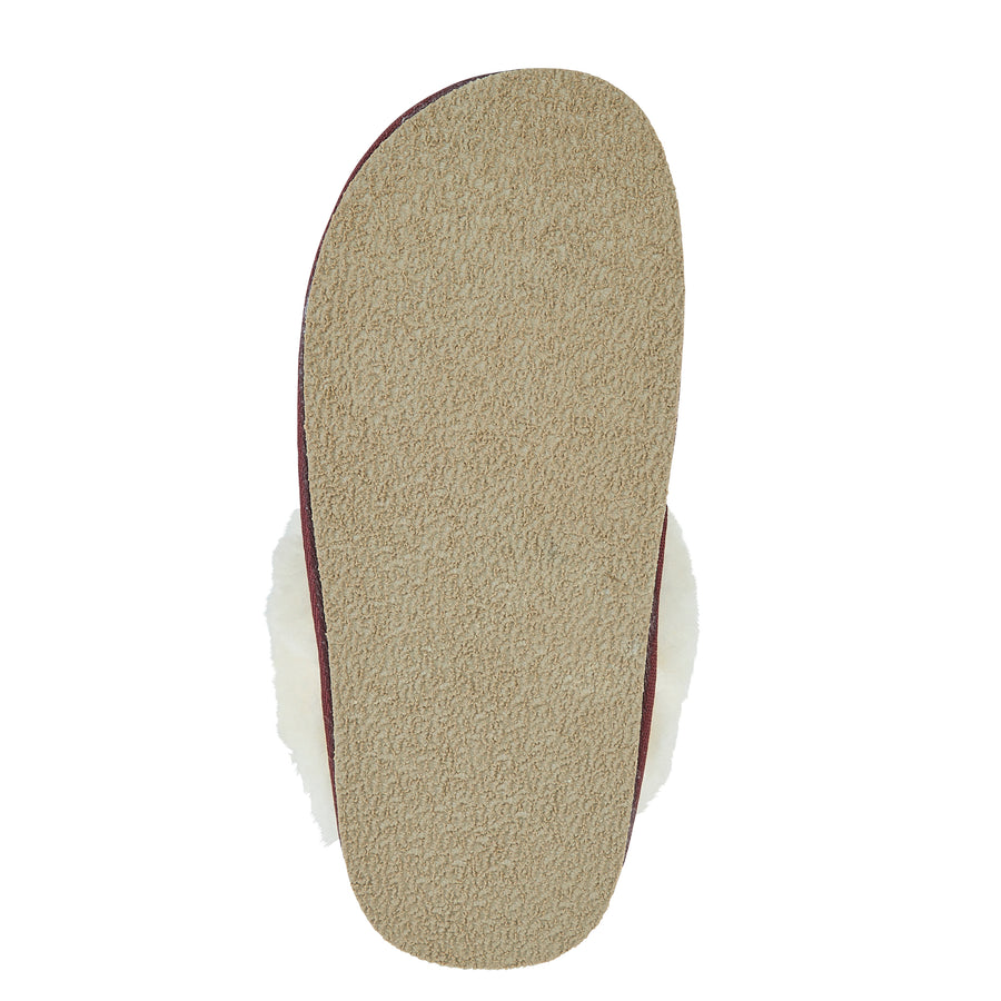 LILLY Mules en peau de mouton pour femme 