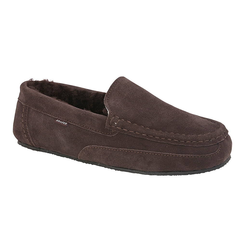 HUGO Mens Sheepskin Moccasin Slippers