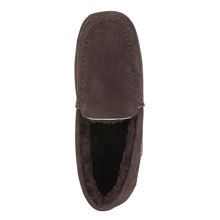 HUGO Mens Sheepskin Moccasin Slippers