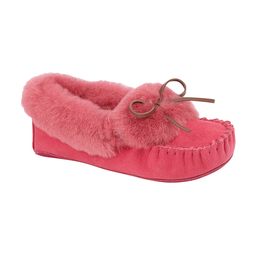 JESSICA Womens Sheepskin Moccasin Slippers