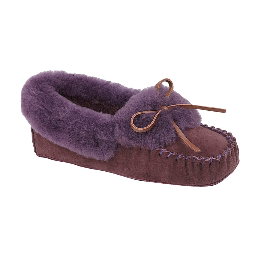 JESSICA Womens Sheepskin Moccasin Slippers