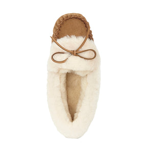 JESSICA Womens Sheepskin Moccasin Slippers