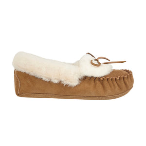 JESSICA Womens Sheepskin Moccasin Slippers