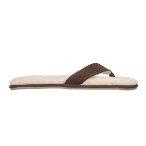 ARTHUR Herren Flip Flop Schaffell Hausschuhe