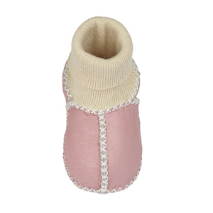 BABY-SCHAFFELL-PANTOFFELSOCKEN - ROSA