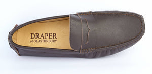 BROWN LEATHER DRIVING SHOES