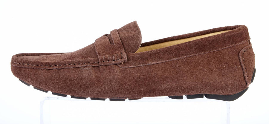 CHOCOLATE SUEDE LOAFERS