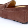 CHOCOLATE SUEDE LOAFERS