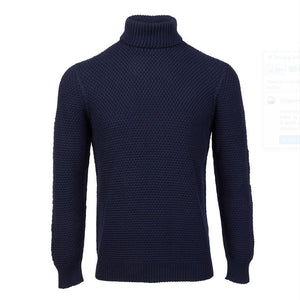 ROLL NECK MOSS STITCH