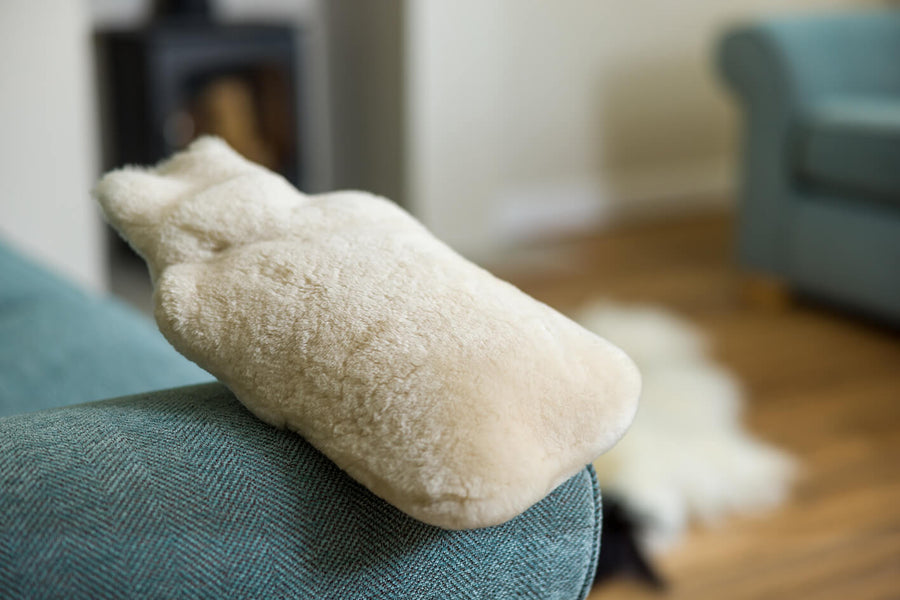 SHEEPSKIN HOT WATER BOTTLE COVER