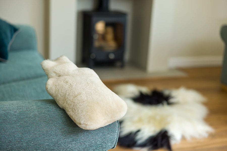 SHEEPSKIN HOT WATER BOTTLE COVER