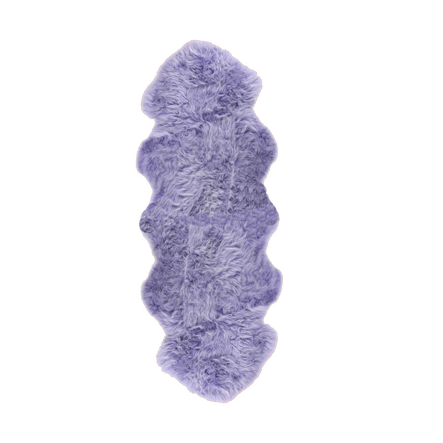 Double Sheepskin Rug Colour Lilac