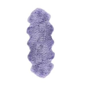 Double Sheepskin Rug Colour Lilac