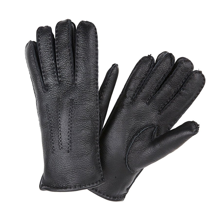 SCHWARZE NAPPA-HANDSCHUHE FÜR HERREN