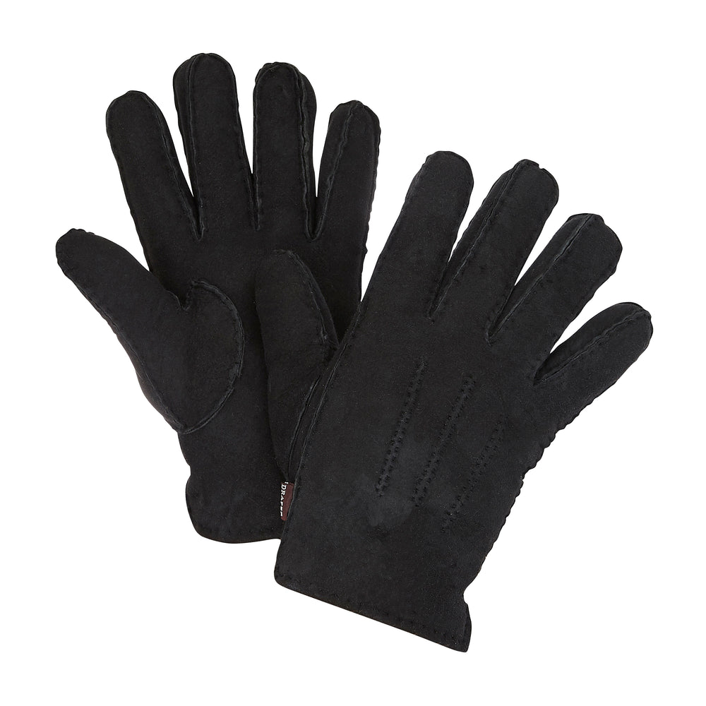 GANTS EN MOUTON NOIR POUR HOMME