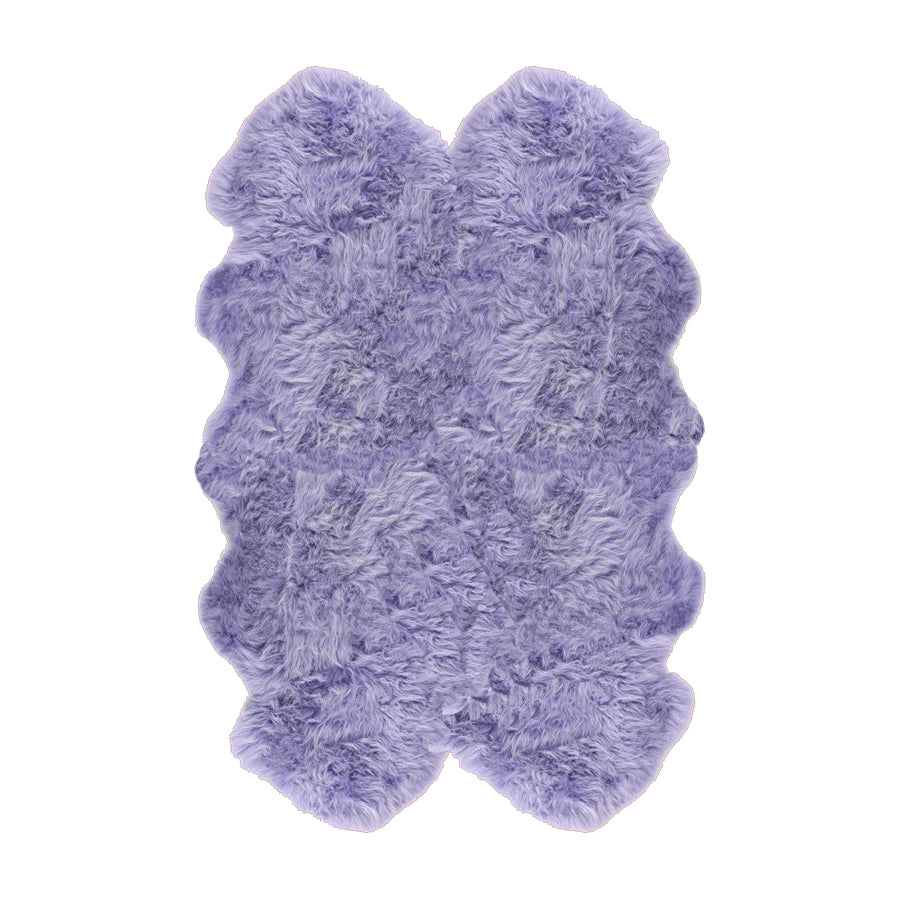 Quadruple Sheepskin Rug Colour Lilac