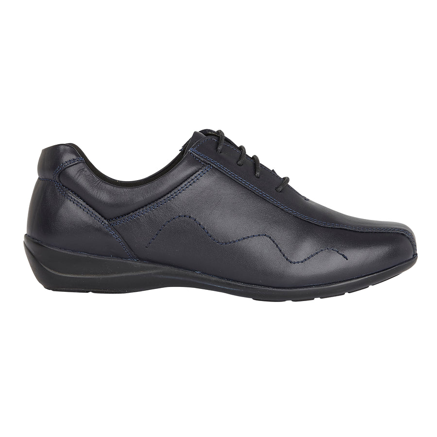 Wedmore- Navy Leather | Womens Leather shoes | Draper of Glastonbury