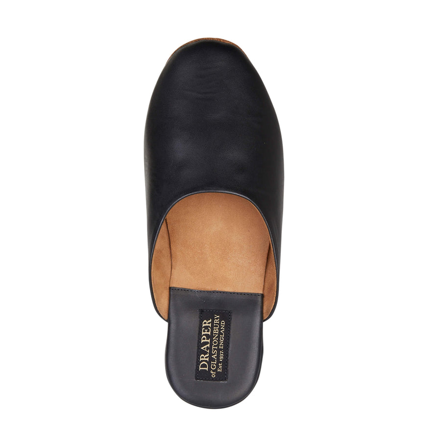 WILLIAM Mens Leather Mule Slippers