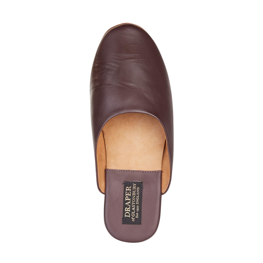 WILLIAM Mens Leather Mule Slippers