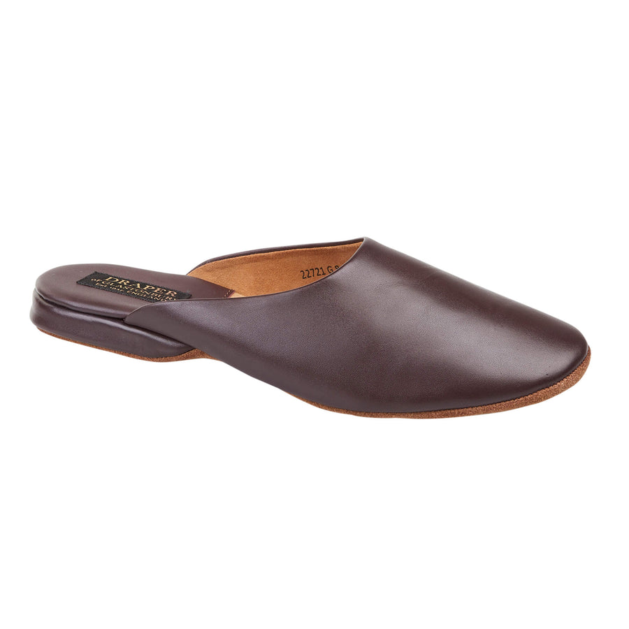 WILLIAM Mens Leather Mule Slippers
