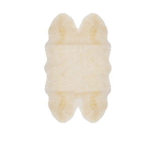 Quadruple Sheepskin Rug Colour White